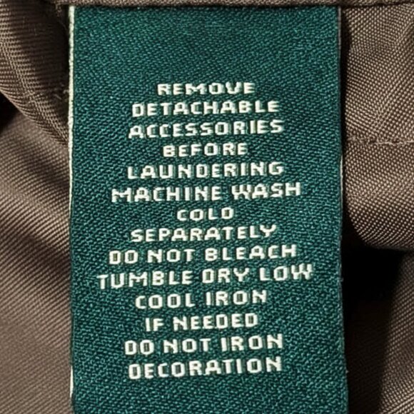 Ralph Lauren Women Green Quilted Jacket Faux Sherpa Collar (L Size) EST MCMLXVII - Picture 11 of 12